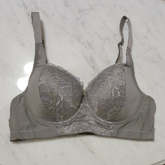 Unbranded Other - Gray Underwire Lace Women's Bra 38B